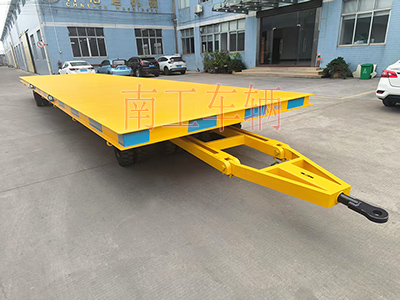 30噸重型12米牽引平板拖車橙色I.jpg